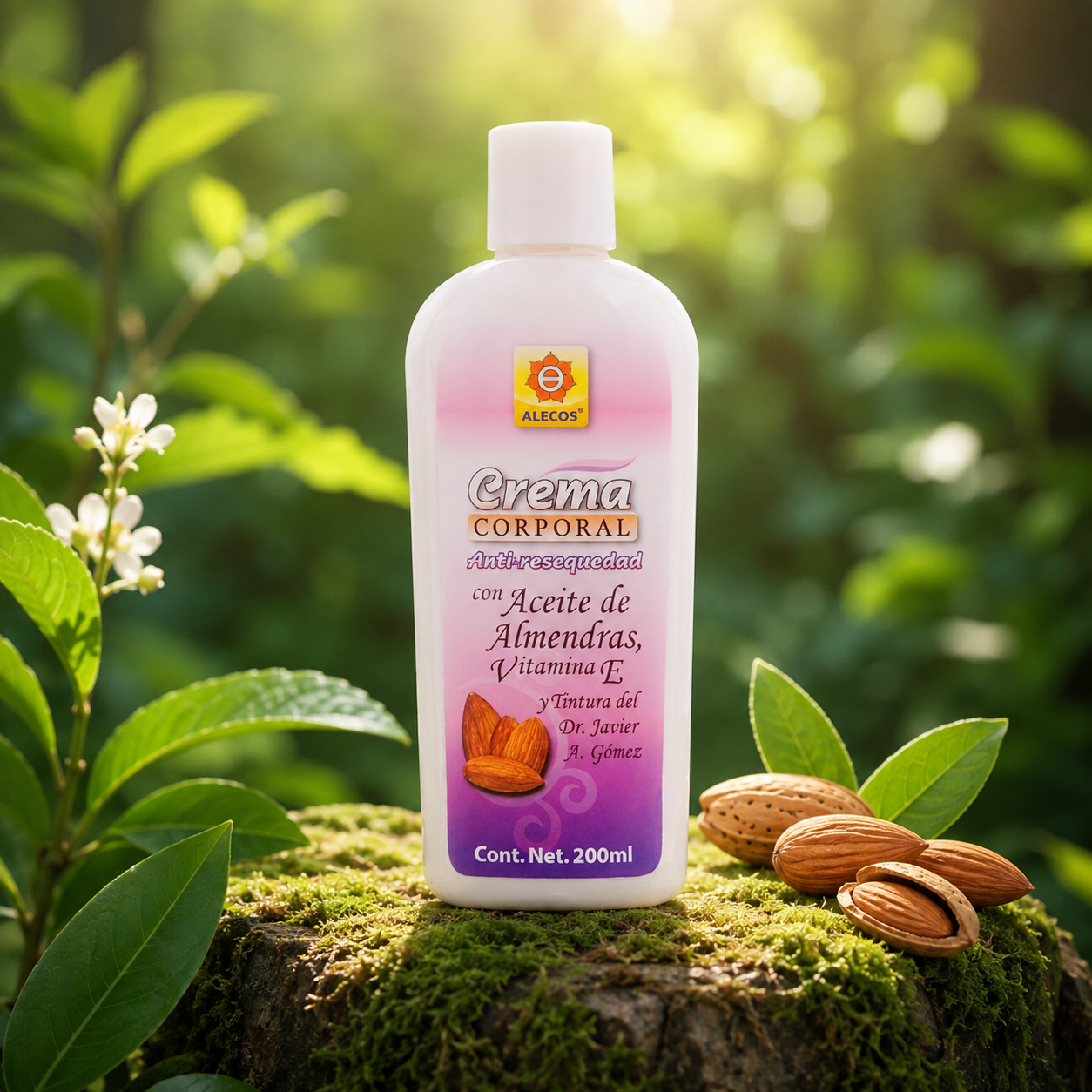 Crema Corporal con Aceite de Almendras